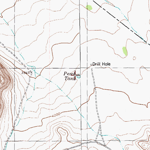 Topographic Map of Perch Tank, TX