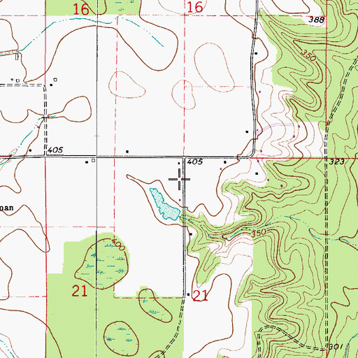 Topographic Map of Coleman School (historical), AL