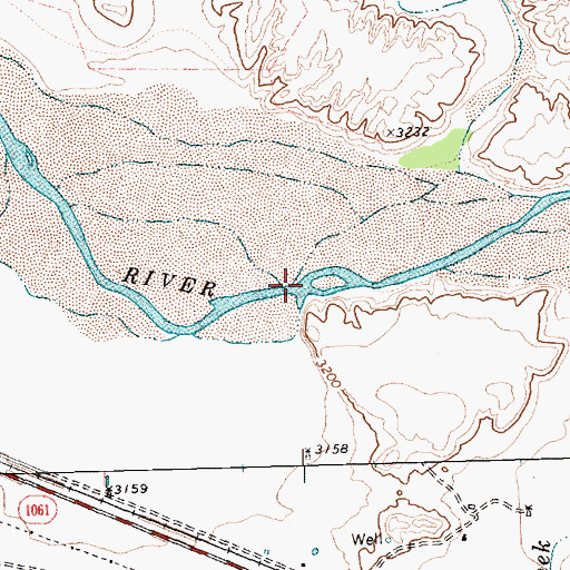 Topographic Map of Pescado Creek, TX