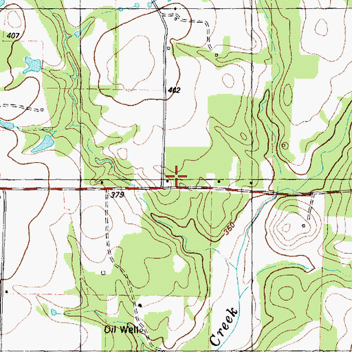 Topographic Map of Pickle Chapel, TX