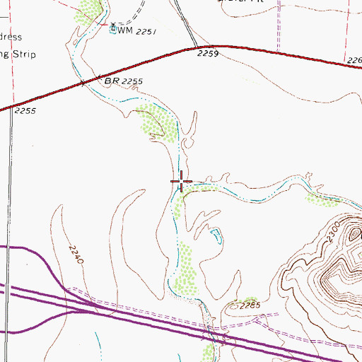 Topographic Map of Pikes Peak Draw, TX