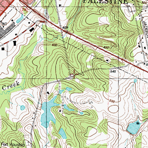 Topographic Map of Pilgrim Hill Church, TX