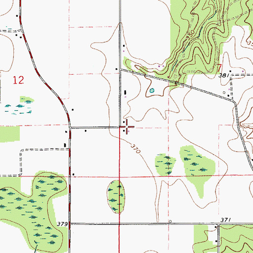 Topographic Map of Goodway Church, AL