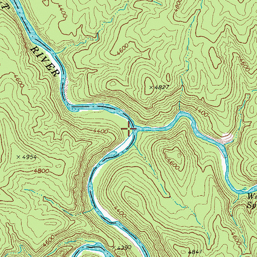 Topographic Map of White River, AZ