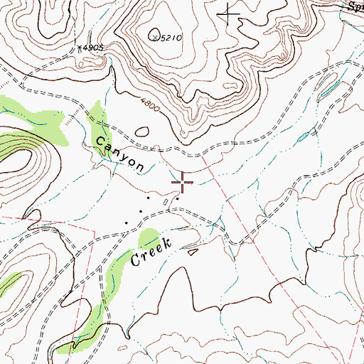 Topographic Map of Pinon Canyon, TX