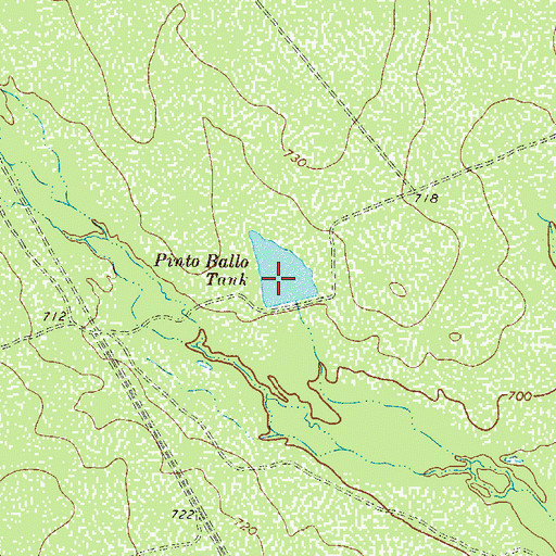 Topographic Map of Pinto Ballo Tank, TX