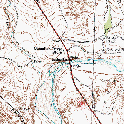 Topographic Map of Pitcher Creek, TX