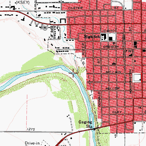 Topographic Map of Plants Creek, TX