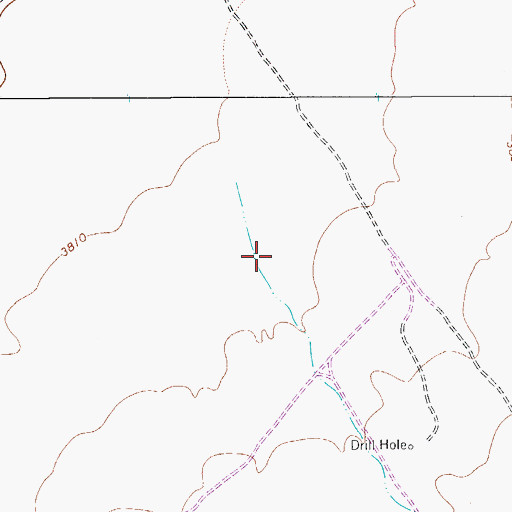 Topographic Map of Plateau Draw, TX