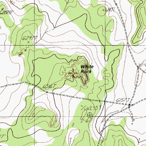 Topographic Map of White Rock, AZ