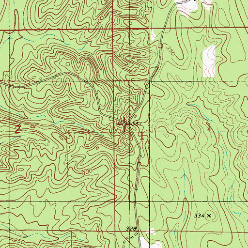 Topographic Map of Indian Springs School (historical), AL