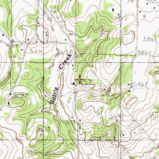 Topographic Map of Pleasant Hill Church, TX