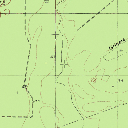 Topographic Map of Pocket Slough, TX