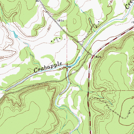 Topographic Map of Polander Creek, TX