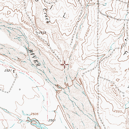Topographic Map of Pond Creek, TX