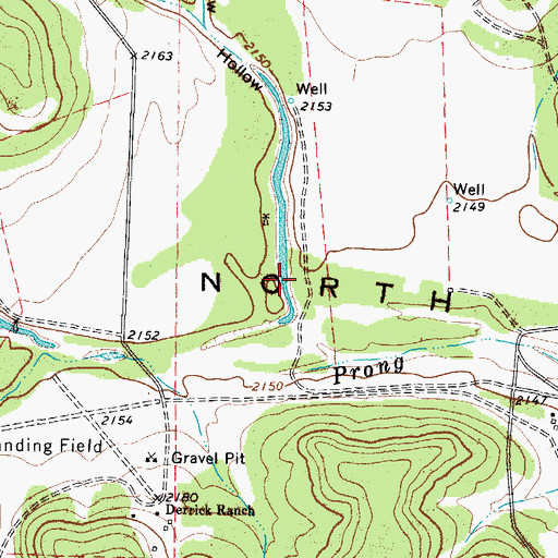 Topographic Map of Poor Hollow, TX