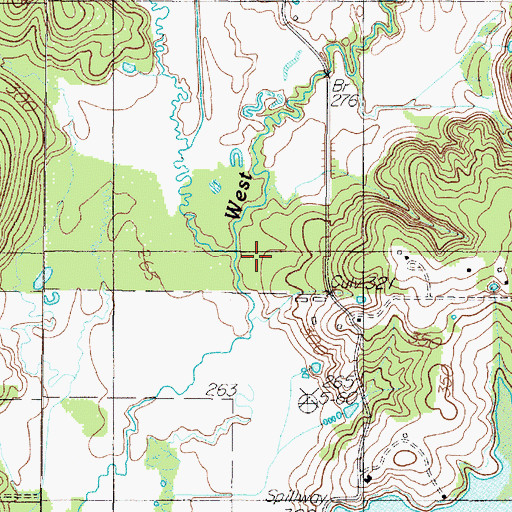 Topographic Map of Poor Joe Creek, TX