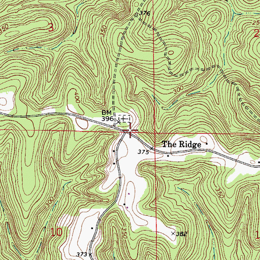 Topographic Map of McWilliams Store (historical), AL