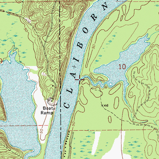 Topographic Map of Maiben Creek, AL