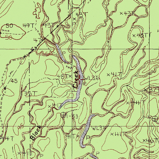 Topographic Map of Tater Patch Lake, TX