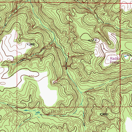 Topographic Map of Mineral Springs, AL