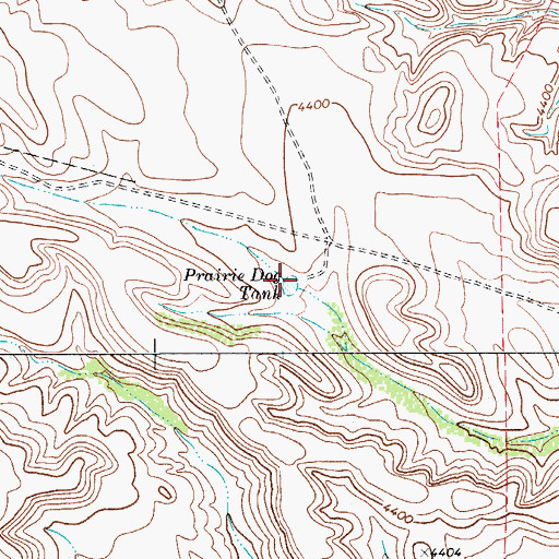 Topographic Map of Prairie Dog Tank, TX