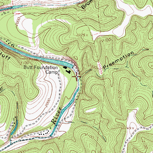 Topographic Map of Preemption Draw, TX