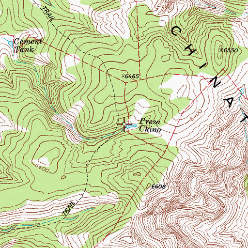 Topographic Map of Presa Chino, TX