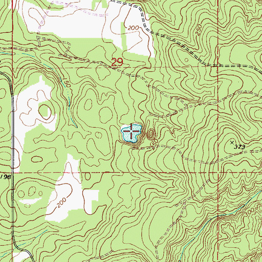Topographic Map of Moores Pond, AL