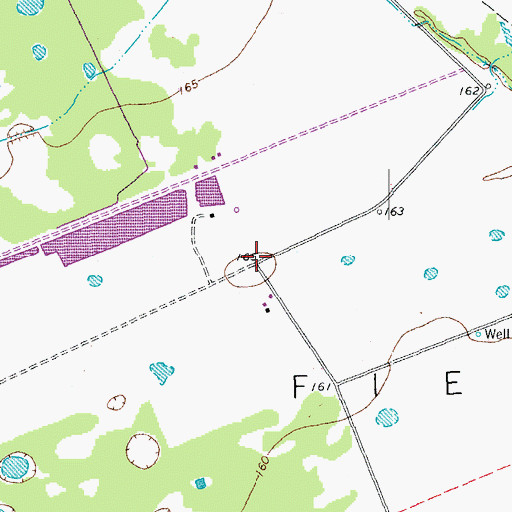 Topographic Map of Provident City Gas Field, TX