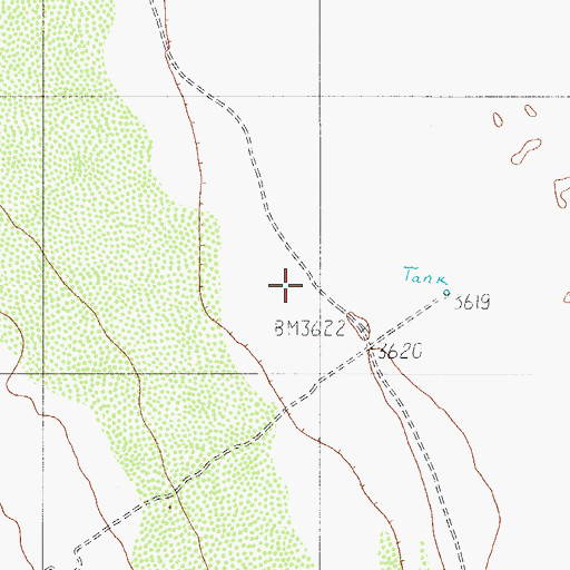 Topographic Map of Pumpjack Windmill, TX