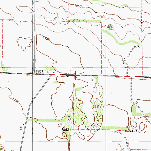 Topographic Map of Quanah Municipal Water Wells, TX