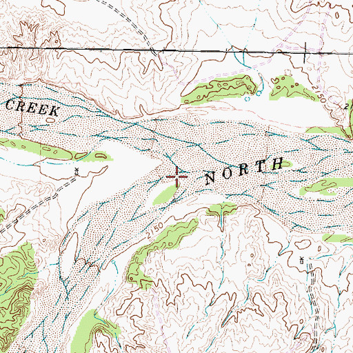 Topographic Map of Quitaque Creek, TX