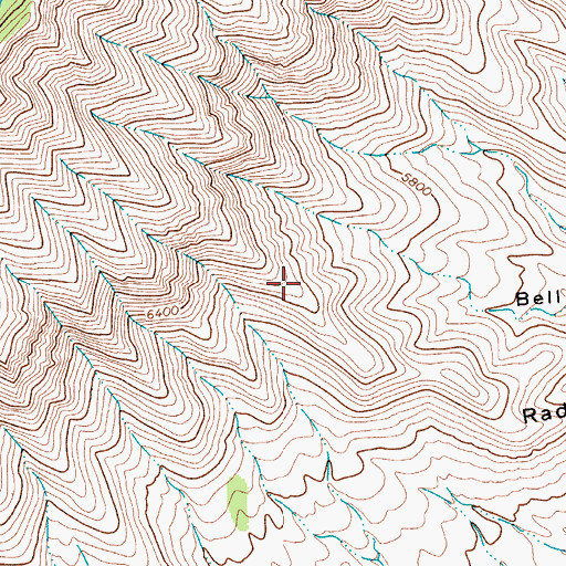 Topographic Map of Rader Ridge, TX
