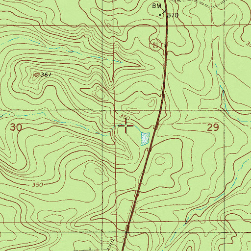 Topographic Map of Owens Mill (historical), AL