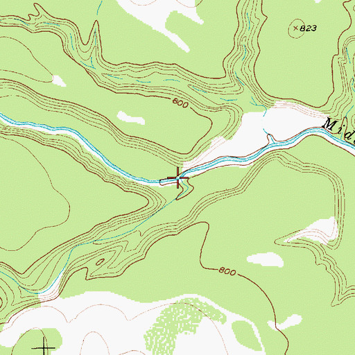 Topographic Map of Rainey Creek, TX