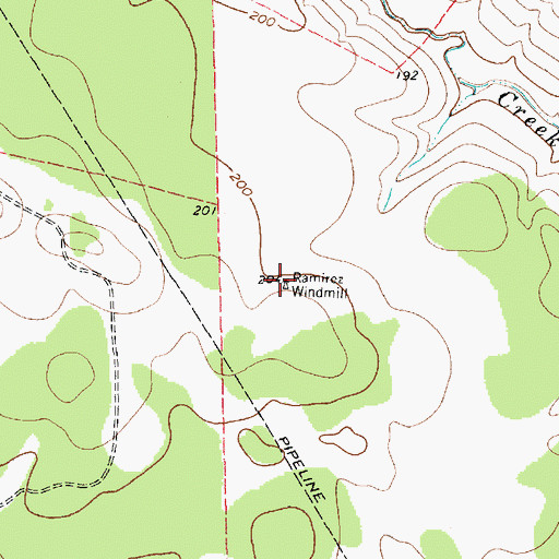 Topographic Map of Ramirez Windmill, TX