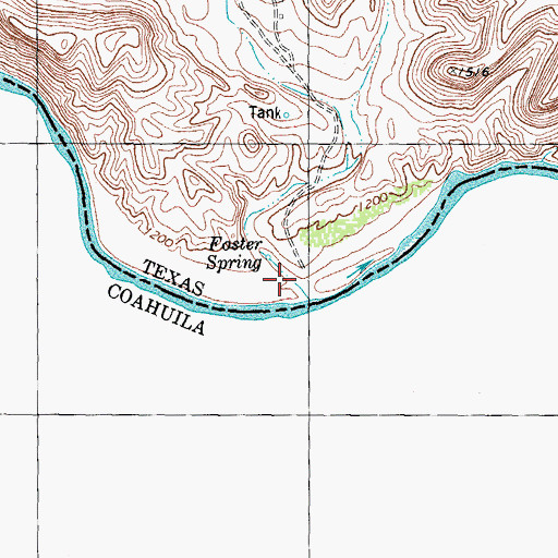 Topographic Map of Ramsey Canyon, TX