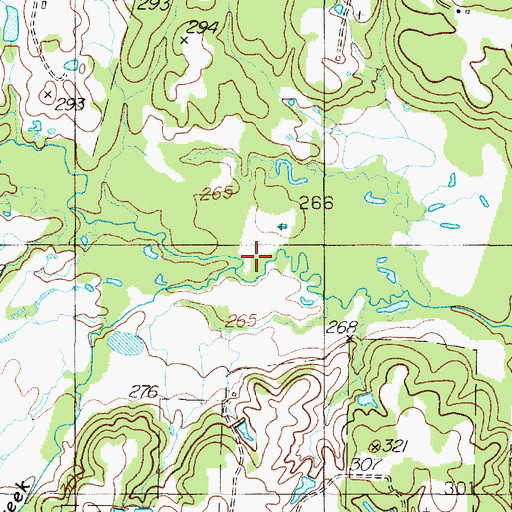 Topographic Map of Ramsey Creek, TX