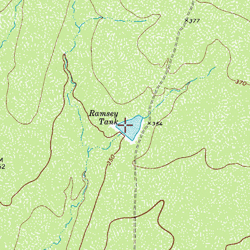 Topographic Map of Ramsey Tank, TX