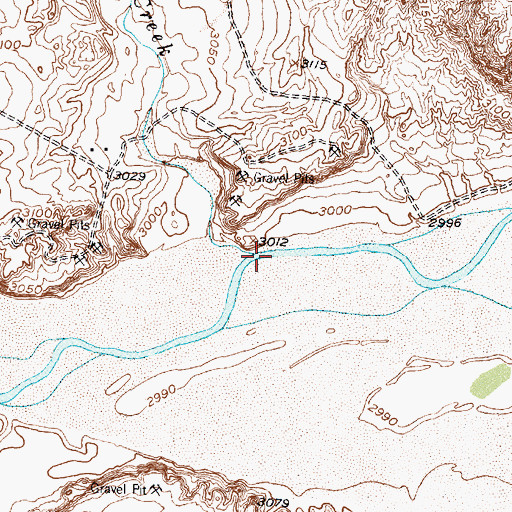 Topographic Map of Ranch Creek, TX
