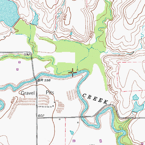 Topographic Map of Ranger Branch, TX