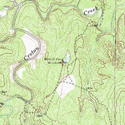 Topographic Map of Ratliff Pen Windmill, TX