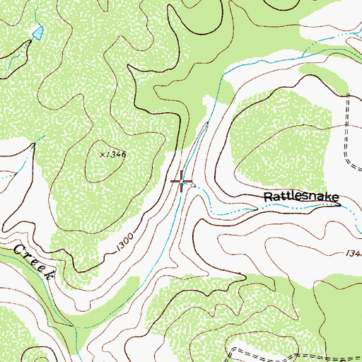 Topographic Map of Rattlesnake Draw, TX