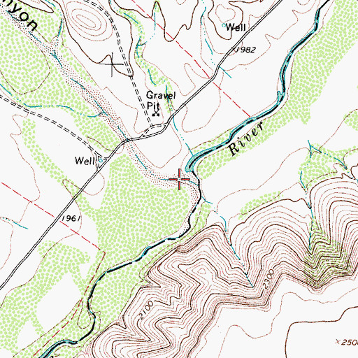 Topographic Map of Reagan Canyon, TX