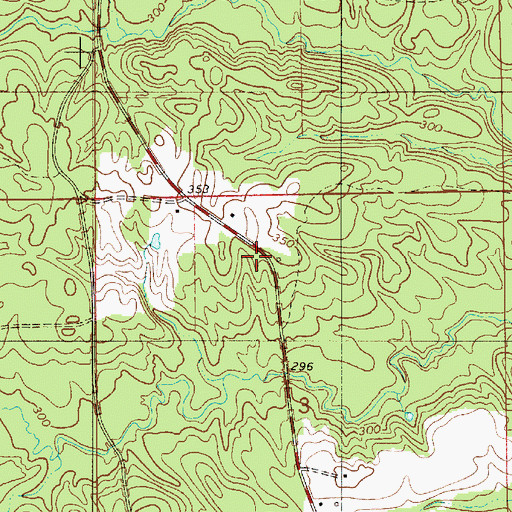 Topographic Map of Pleasant Hill Church (historical), AL