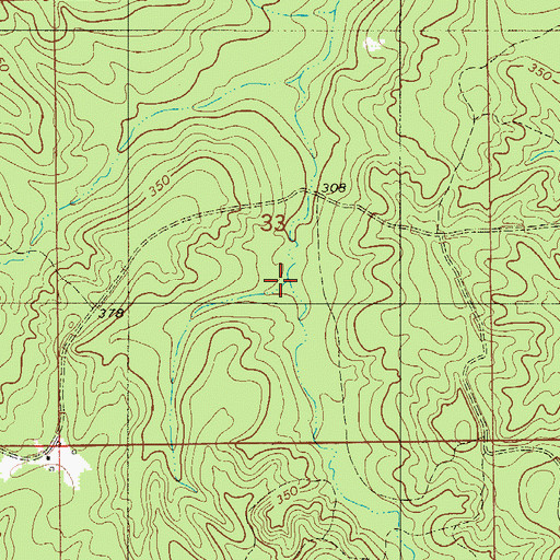 Topographic Map of Pudding Swamp, AL