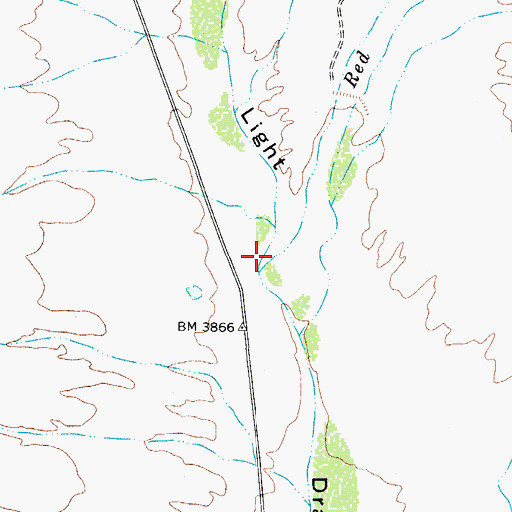 Topographic Map of Red Hills Arroyo, TX