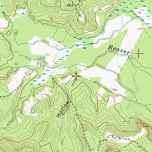 Topographic Map of Red Oak Hollow, TX