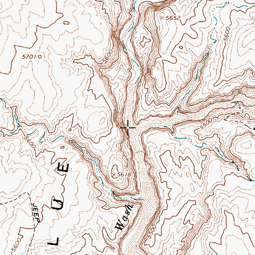 Topographic Map of White Ruin Canyon, AZ